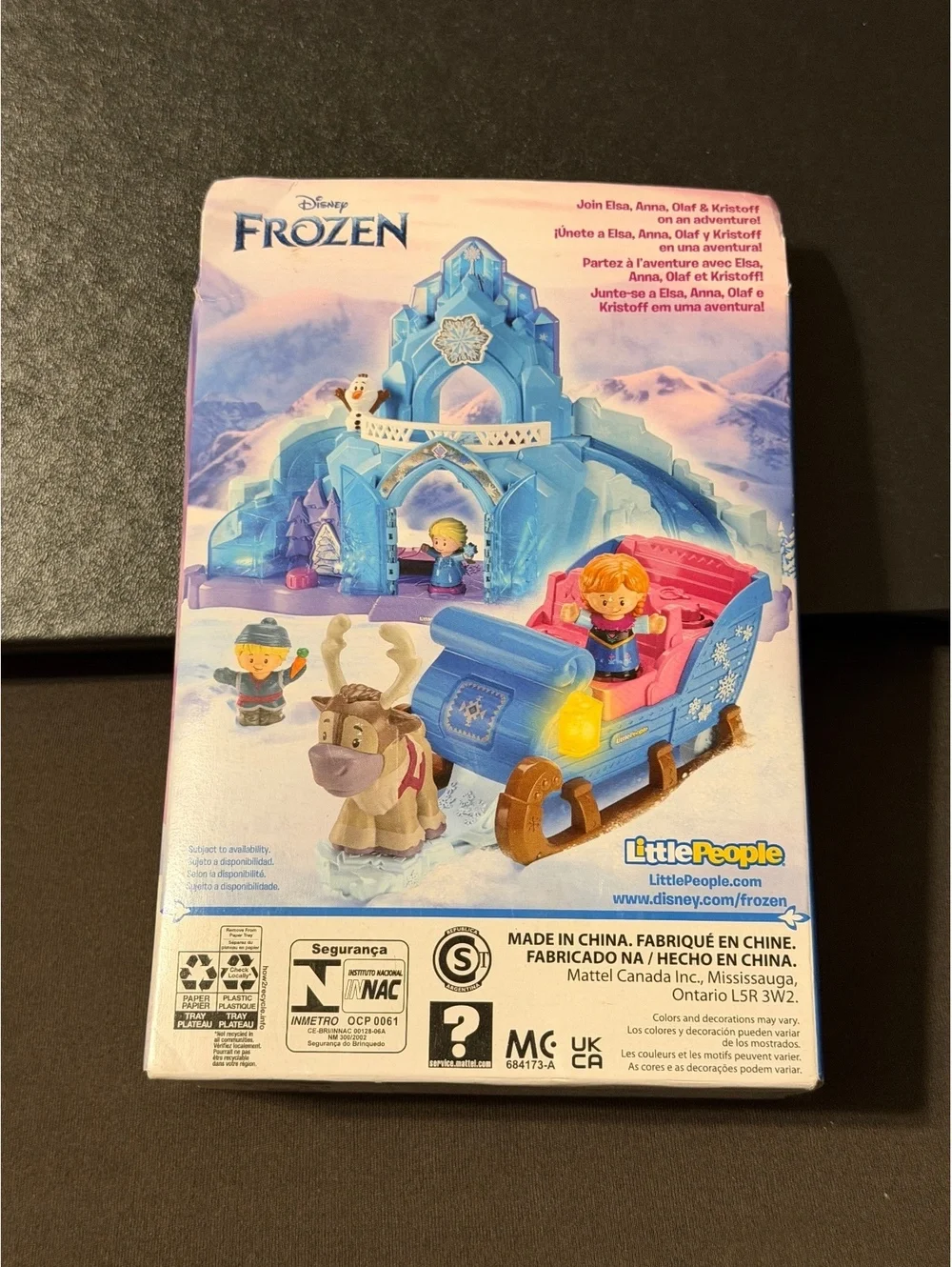Fisher-Price Little People Disney Frozen Figures 4 Pack Elsa Anna Olaf Kristoff